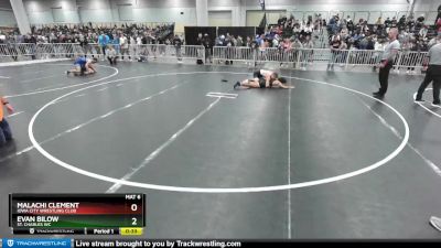 132 lbs Cons. Round 2 - Malachi Clement, Iowa City Wrestling Club vs Evan Bilow, St. Charles WC