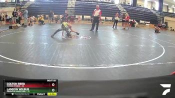 70 lbs Round 5 - Landon Wilbur, Predator Wrestling vs Colton Reed, Morris Fitness