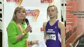 Jenna Westaway after 800 victory at 2011 Simplot Games