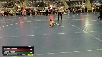 35-40 lbs Cons. Round 2 - Brooks Sombke, Dakota Boyz Wrestling Club vs Logan Miller, Ubasa Wrestling Academy