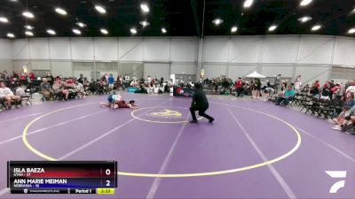 132 lbs 2nd Wrestleback (16 Team) - Isla Baeza, Utah vs Ann Marie Meiman, Nebraska