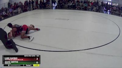 135 lbs Champ. Round 1 - Luke Gamino, Scottsbluff Wrestling Club vs Gavin Gerths, Nebraska