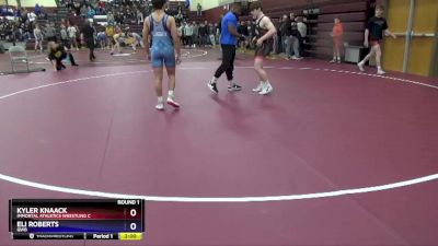 16U-7 lbs Round 1 - Kyler Knaack, Immortal Athletics Wrestling C vs Eli Roberts, QWB