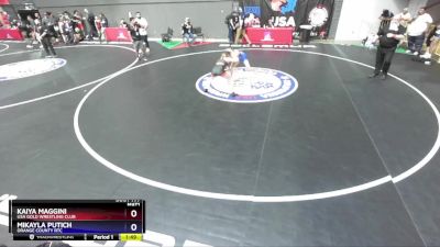 118 lbs Semifinal - Kaiya Maggini, USA Gold Wrestling Club vs Mikayla Putich, Orange County RTC