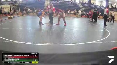 90/105 Round 2 - Elliston Allen, Toombs County vs Michael Lencrerot, Iii(105), Unattached