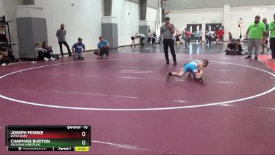 70 lbs Cons. Semi - Joseph Fenske, Alpha Elite vs Chapman Burton, Assassins Wrestling