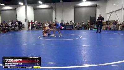 130 lbs Semis & 1st Wrestleback (8 Team) - Mormon Jordan, Colorado Red vs Jacob Bannister, South Carolina