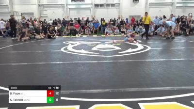 68 lbs Pools - Bristol Pope, NE United (OH) vs Kynlie Tackett, Swag Sisters