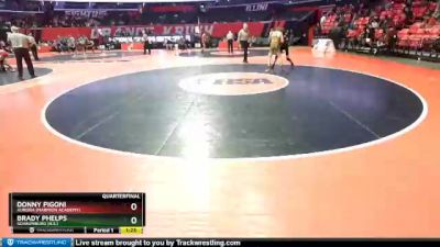 3A 113 lbs Quarterfinal - Brady Phelps, Schaumburg (H.S.) vs Donny Pigoni, Aurora (Marmion Academy)