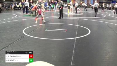 55 lbs Consi Of 16 #2 - Victor Pleskovich, Fort Cherry vs Karsen Wolff, Keystone