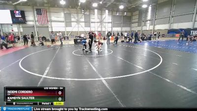 54 lbs Cons. Round 3 - Noemi Cordero, CA vs Kamdyn Saulter, MN