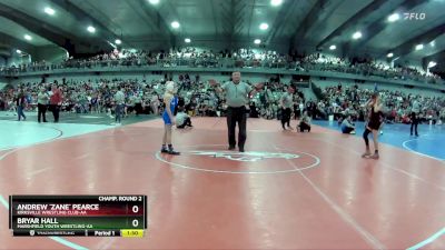 80 lbs Champ. Round 2 - Bryar Hall, Marshfield Youth Wrestling-AA&nbsp; vs Andrew `Zane` Pearce, Kirksville Wrestling Club-AA