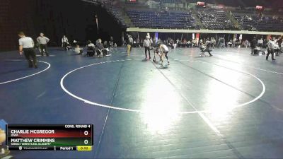 110 lbs Cons. Round 4 - Matthew Crimmins, Sebolt Wrestling Academy vs Charlie McGregor, Iowa