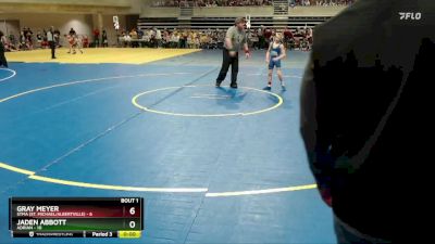 65 lbs Semis (4 Team) - Easton Schut, STMA (St. Michael/Albertville) vs Breilee Spykerboer, Adrian