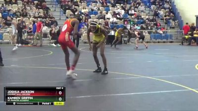 120 lbs 7th Place Match - Kamren Griffin, St. Frances Academy vs Joshua Jackson, Calvert Hall College