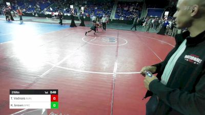 215 lbs Round Of 64 - Tyler Vadnais, Burlington vs Kaiden Brown, Springfield Central