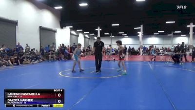 77 lbs Round 1 (8 Team) - Santino Pascarella, New York vs Dakota Harmer, Michigan Blue