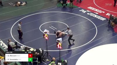 132 lbs Round Of 64 - Gavin Morcom, Western Wayne vs Patrick Tarantella, Central Mountain