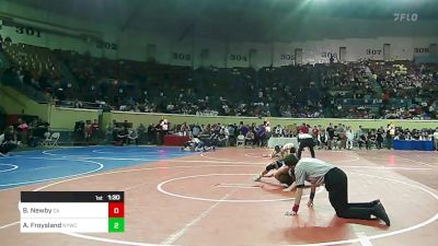 133 lbs Round Of 64 - Brian Newby, Carl Albert vs Aidan Froysland, Newcastle Youth Wrestling