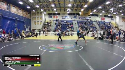 106 lbs Quarterfinals (8 Team) - Logan Shapiro, Cypress Bay vs Bryan Morales, South Dade