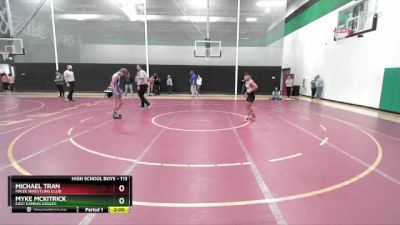 113 lbs Cons. Round 3 - Michael Tran, Maize Wrestling Club vs Myke Mckitrick, East Kansas Eagles