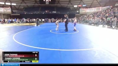 92 lbs Cons. Round 1 - Torben Sommer, Anacortes Hawkeyes Wrestling Club vs John Thomas, Kitsap Ironman Wrestling Club