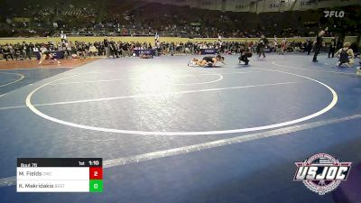 98 lbs Quarterfinal - Maddox Fields, Cowboy Wrestling Club vs Kai Makridakis, Best Trained