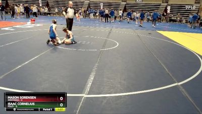 85 lbs Semis (4 Team) - Isaac Cornelius, Foley vs Mason Sorensen, Owatonna