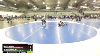 65 lbs Semifinal - Bowen Bartow, Southern Boone Wrestling Club-AAA vs Ryitt Schell, Terminator Wrestling Academy-AAA 