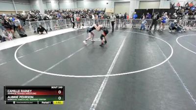 130 lbs Champ. Round 3 - Aubrie Pehrson, Nebraska Wrestling Training Center vs Camille Rainey, Warrior Trained Wrestling