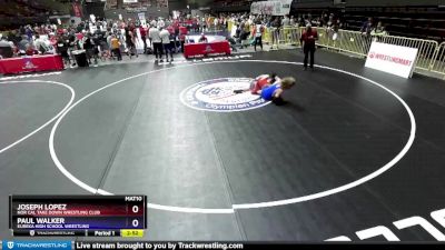 145 lbs Champ. Round 1 - Joseph Lopez, Nor Cal Take Down Wrestling Club vs Paul Walker, Eureka High School Wrestling