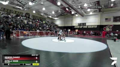 115 lbs Semifinal - Estella Wade, Sultana vs Genesis Chavez, Citrus Valley