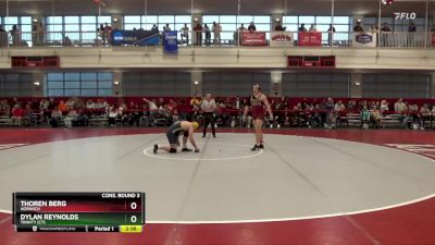 197 lbs Cons. Round 3 - Thoren Berg, Norwich vs Dylan Reynolds, Trinity (CT)