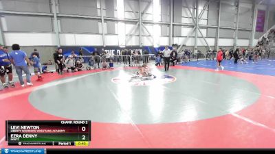 70 lbs Champ. Round 2 - Levi Newton, Liberty Warriors Wrestling Academy vs Ezra Denny, INWTC