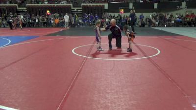 37 lbs Cons. Round 1 - Lillyanna Haberle, Billings Wrestling Club vs Skylynn Wilkerson, Laurel Matburners