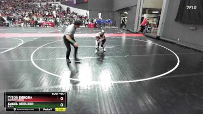 60 lbs Champ. Round 1 - Kaden Kreuzer, B.A.M. vs Tyson DeRosia, Northwestern