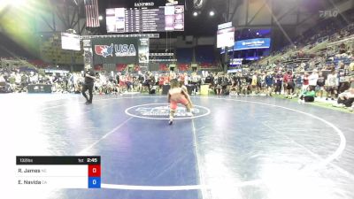 132 lbs Cons 64 #2 - Rayshun James, North Carolina vs Elias Navida, California