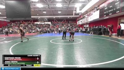 146 lbs Champ. Round 3 - Anish Neema, Dougherty Valley High School vs Santiago Moon, Hoopa Valley High School