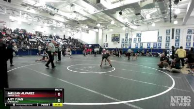 120 lbs Cons. Round 3 - Jaelean Alvarez, Sierra Vista vs Amy Yuan, Gabrielino