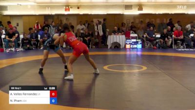 50 kg Rr Rnd 1 - Arelys Maria Valles Fernandez, USA vs Nina Pham, USA