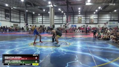 285 lbs Round 3 (4 Team) - Sebastian Rivera, MOORE COUNTY BRAWLERS - GOLD vs Orion Losiniecki, GREAT NECK WRESTLING CLUB