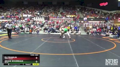 3-2-1A 215 Cons. Semi - Eli Franklin, Smith Center vs Brodie Boudreaux, Beloit