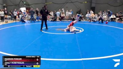 125 lbs Cons. Round 2 - Madison Fowler, WA vs Couly McReynolds, WA