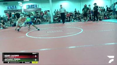 120 lbs Finals (2 Team) - Anthony Pineda, Orchard South WC vs Henry Caceres, Prime WC Black