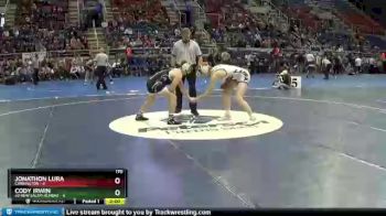 170 lbs Round 1 - Cody Irwin, #2 New Salem-Almont vs Jonathon Lura, Carrington