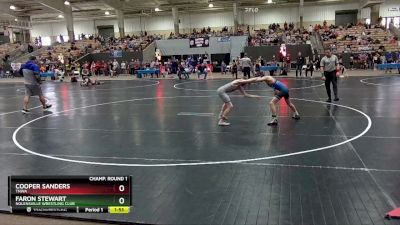 95 lbs Champ. Round 1 - Cooper Sanders, TNWA vs Faron Stewart, Nolensville Wrestling Club