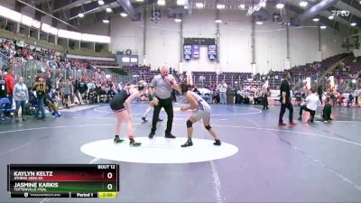 120 lbs Champ. Round 2 - Kaylyn Keltz, Athens Area HS vs Jasmine Karkis, Tottenville-PSAL