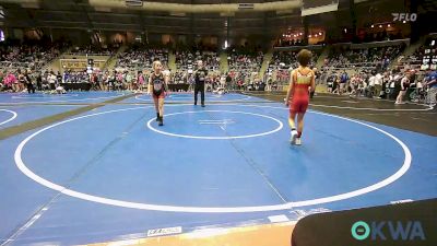 64 lbs Round Of 16 - Bentley Yingst, Berryhill Wrestling Club vs Paityn McCann, Lady Outlaw Wrestling Academy