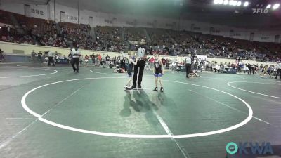 52 lbs Round Of 16 - Garytt Graddy, Skiatook Youth Wrestling 2022-23 vs Amelia Newman, Harrah Little League Wrestling