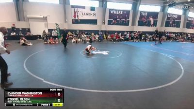 50 lbs Cons. Round 1 - Ezekiel Olsen, Best Trained Wrestling vs Evander Washington, Team Fox Wrestling Club